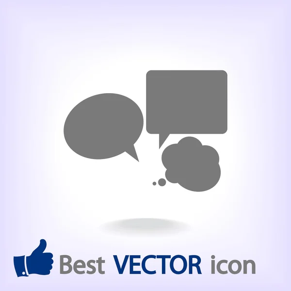 Tal bubblor ikonen — Stock vektor