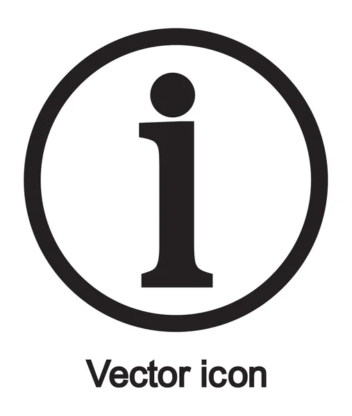 Icona del segno informativo — Vettoriale Stock