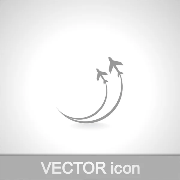 Letadlo symbol — Stockový vektor