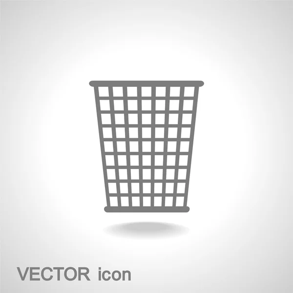 Icono de papelera — Vector de stock