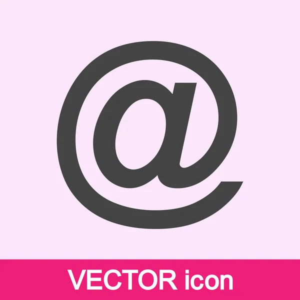 Icono de Internet por correo electrónico — Vector de stock