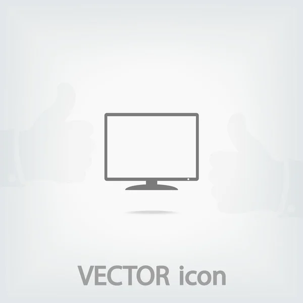 Het monitorpictogram — Stockvector