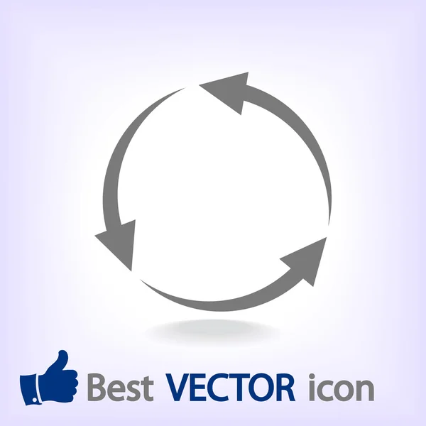 Circular arrows icon — Stock Vector