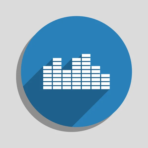Soundwave zene ikon — Stock Vector