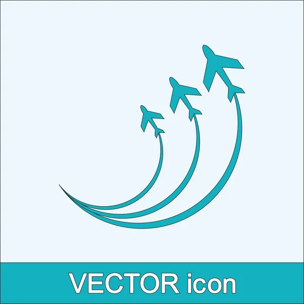Flygplan symbol — Stock vektor