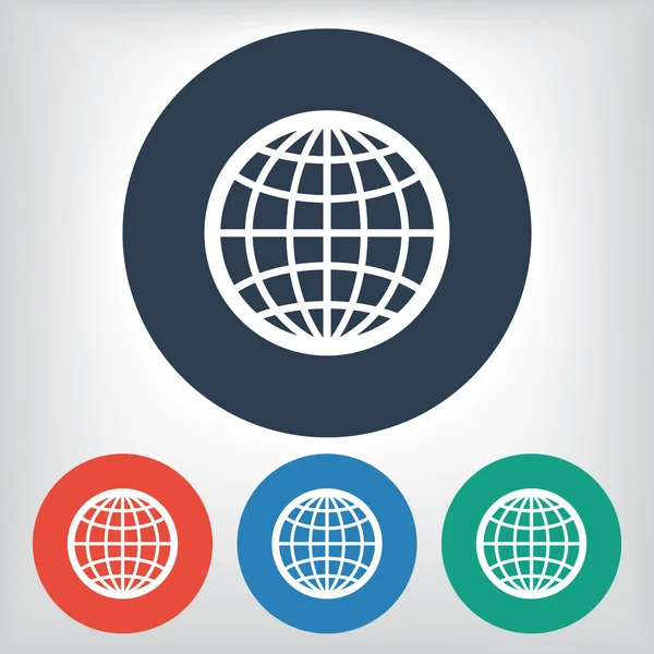 Ilustração do ícone do globo —  Vetores de Stock