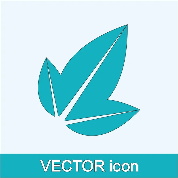 Icono de hoja — Vector de stock