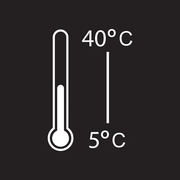 温度計のアイコン — ストックベクタ
