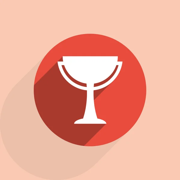 Gagnant, icône de symbole trophée — Image vectorielle
