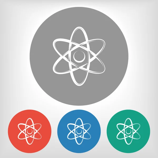 Abstracte fysica wetenschap model pictogram — Stockvector