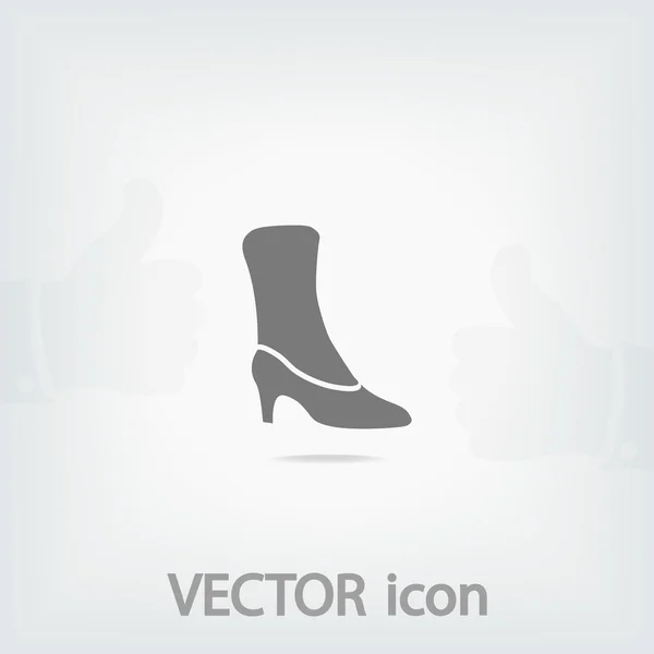 Mujer zapatos icono — Vector de stock