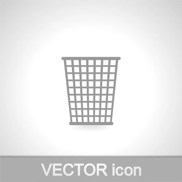 Icono de papelera — Vector de stock