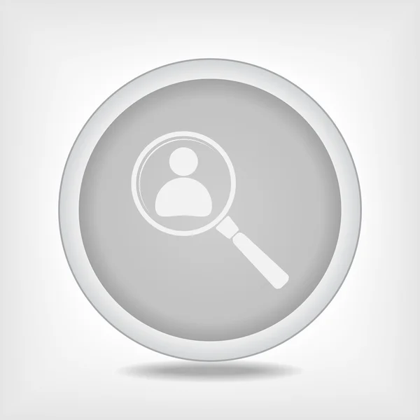 Recherche d'une icône de recherche d'employés — Image vectorielle