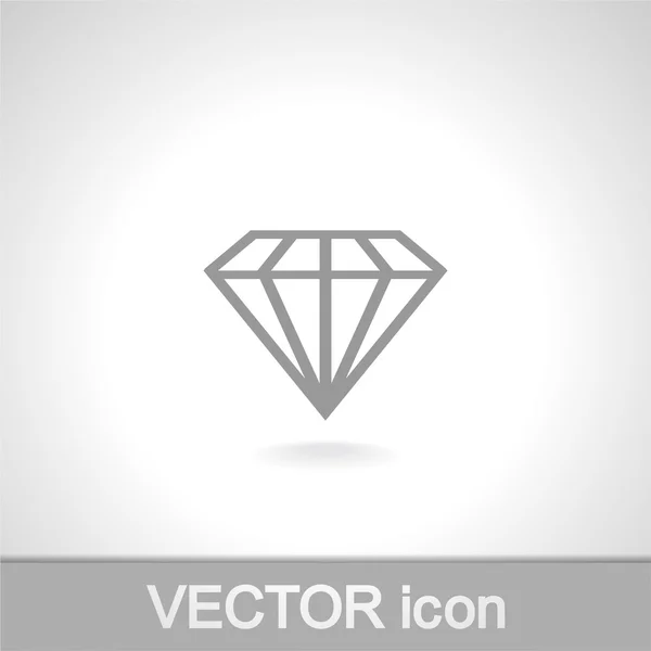 Diamond icon — Stock Vector