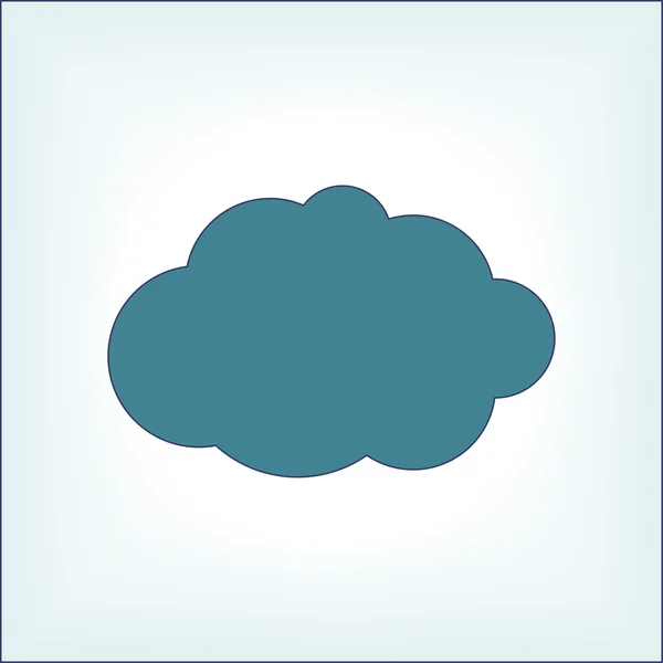 Wolkensymbol — Stockvektor