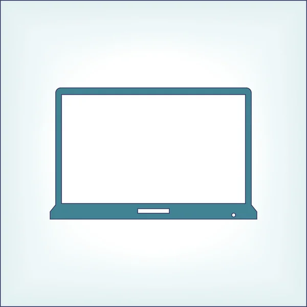 Laptopa ikona ilustracja — Wektor stockowy