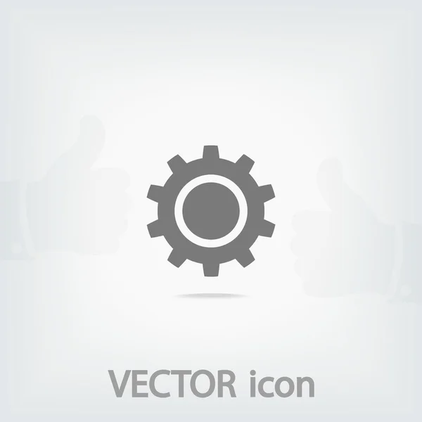 Icono de engranaje ilustración . — Vector de stock