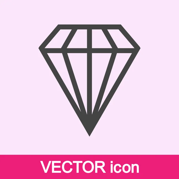 Diamond icon — Stock Vector