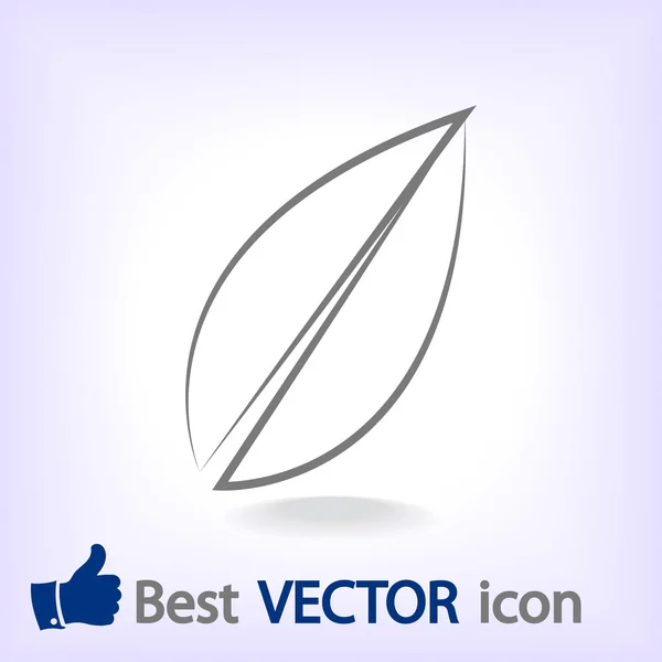 Icono de hoja — Vector de stock