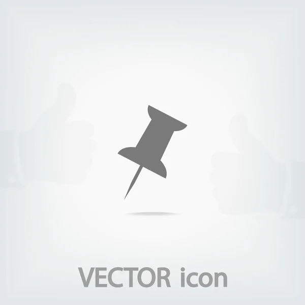 Empuje icono pin — Archivo Imágenes Vectoriales