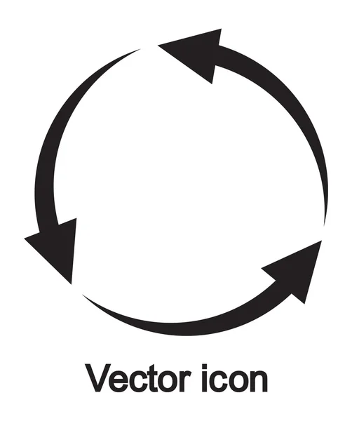 Circulaire pijlen pictogram — Stockvector