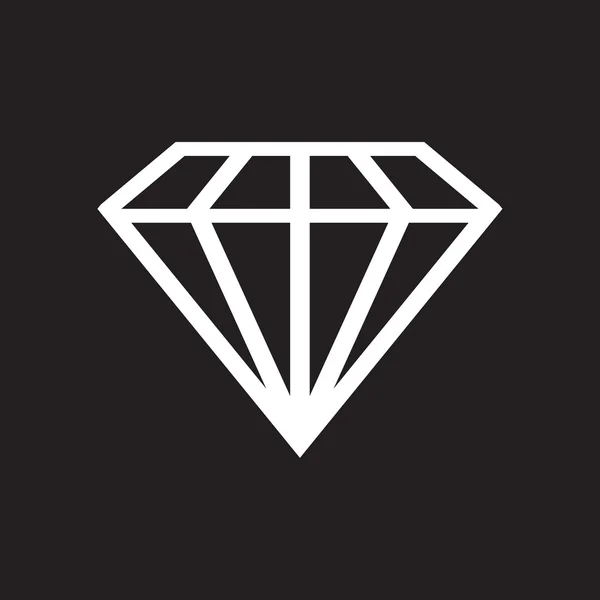 Icono de diamante — Vector de stock