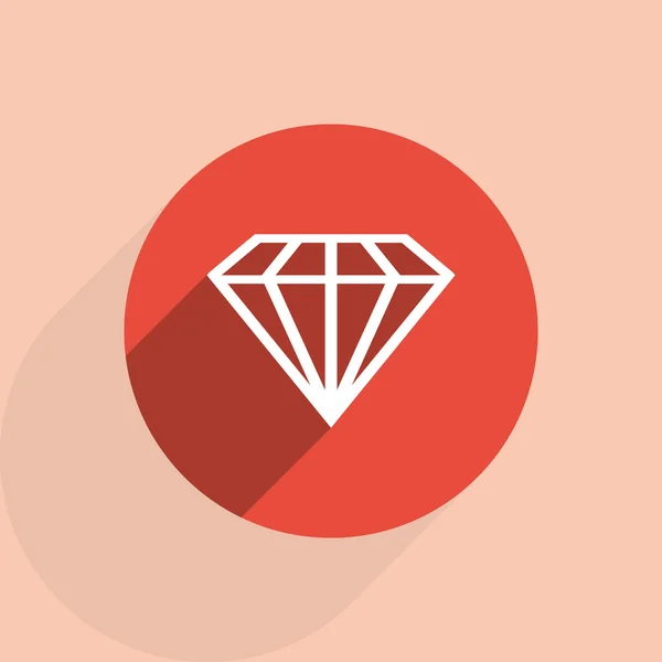 Diamantpictogram — Stockvector