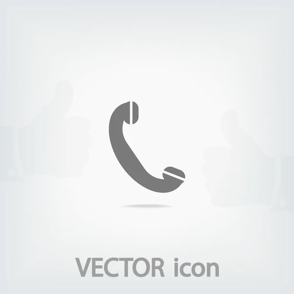 Telefoon, platte pictogram — Stockvector