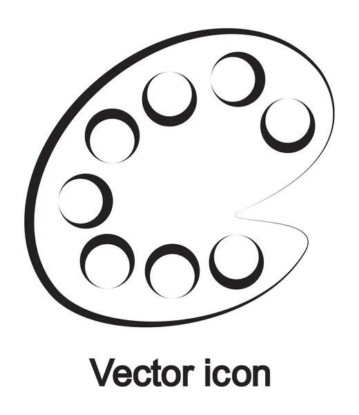 Kleurenpalet pictogram — Stockvector