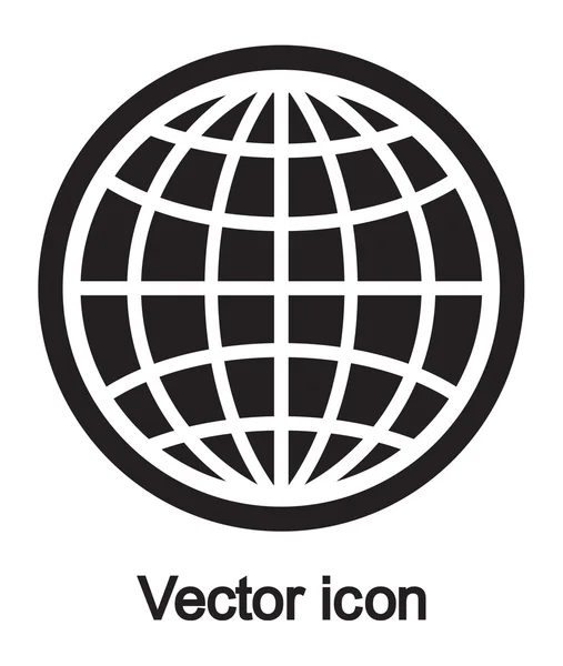 Wereldbol pictogram illustratie — Stockvector