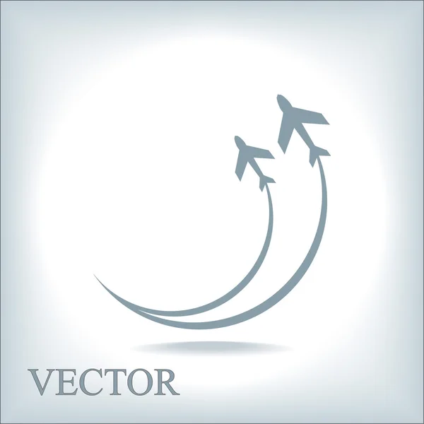 Símbolo del avión — Vector de stock