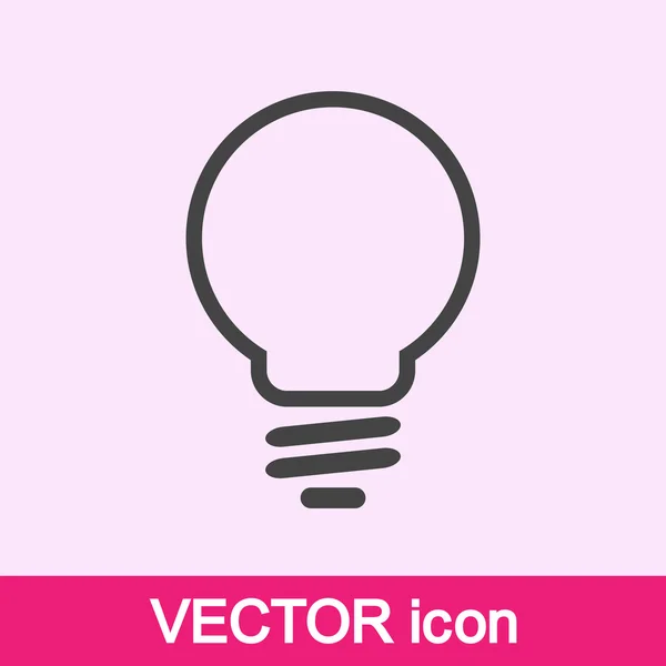 Light bulb icon — Stock Vector