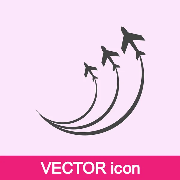 Vliegtuig symbool — Stockvector