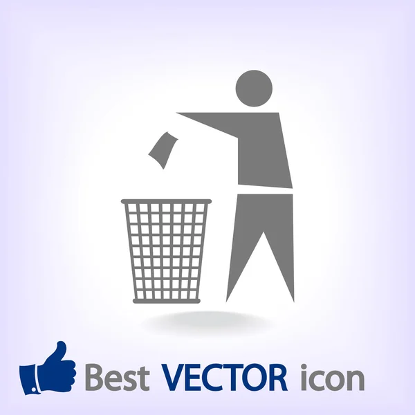 Reciclaje Signo Etiqueta icono — Vector de stock