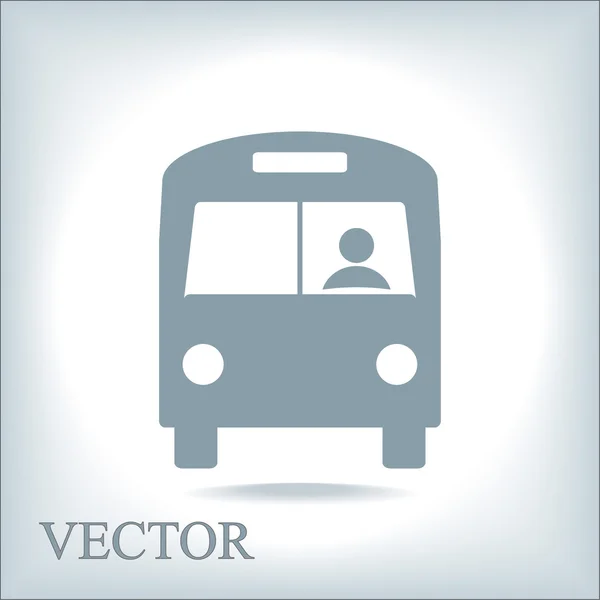 Ilustración del icono del autobús — Vector de stock