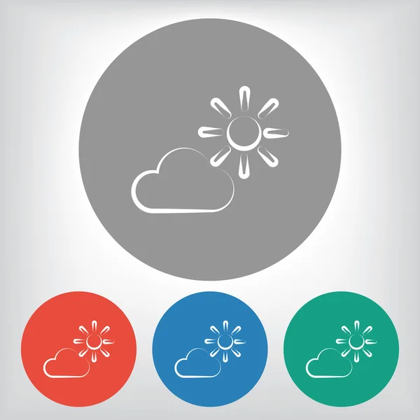 Weather Web icon — Stock Vector