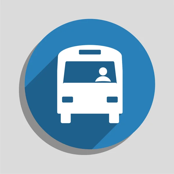 Ilustración del icono del autobús — Vector de stock