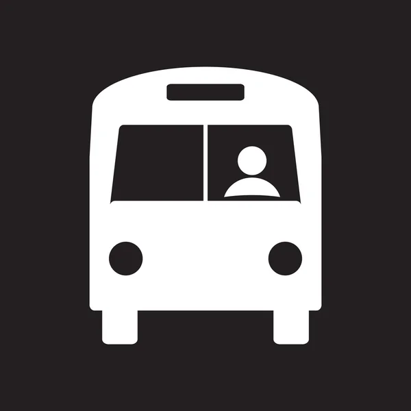 Ilustración del icono del autobús — Archivo Imágenes Vectoriales