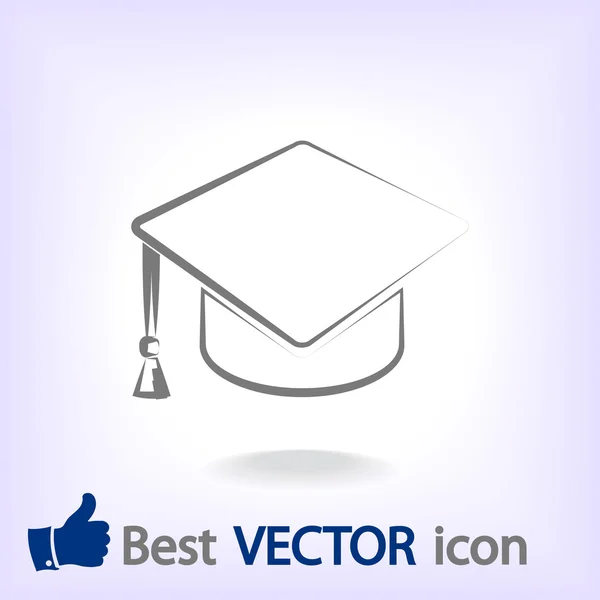 Icono de la tapa de graduación — Vector de stock