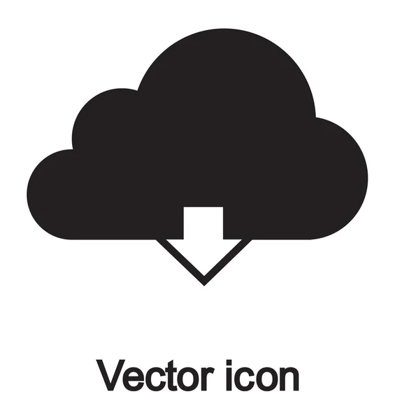 Cloud computing icono de descarga — Archivo Imágenes Vectoriales