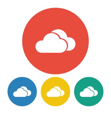 Hava durumu web simgesi illüstrasyon