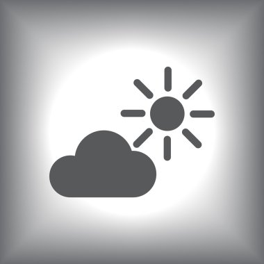 Hava durumu web simgesi illüstrasyon