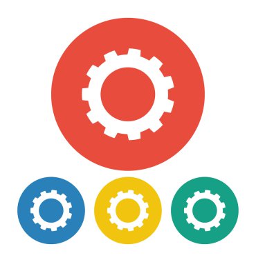 dişli simgesini illüstrasyon.