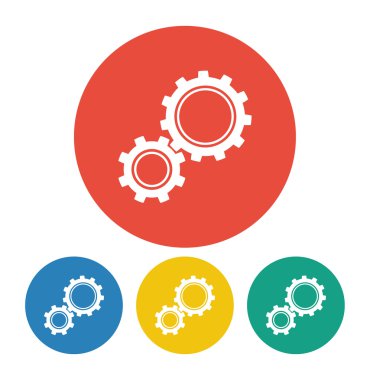 dişli simgesini illüstrasyon.