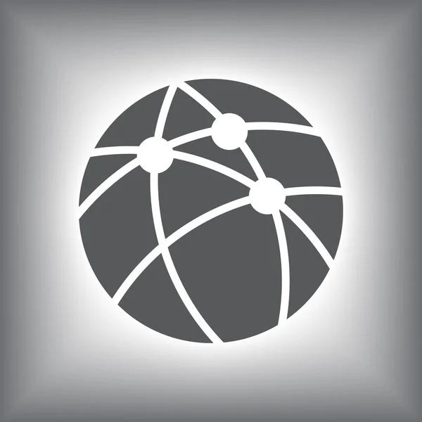 Global technology or social network icon — Stockový vektor