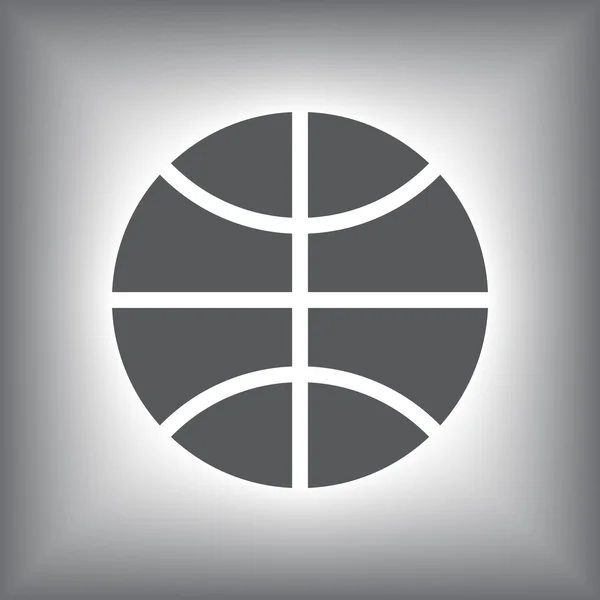 Ikona basketbalu — Stockový vektor