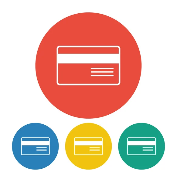 Pictogram van de creditcard van de Bank — Stockvector