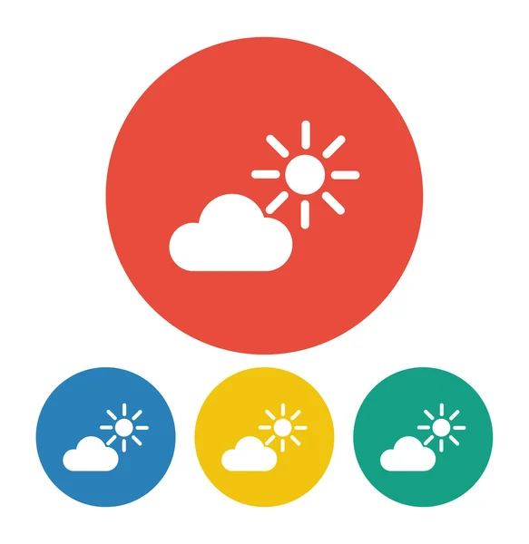 Weather Web icon illustration — Stock Vector