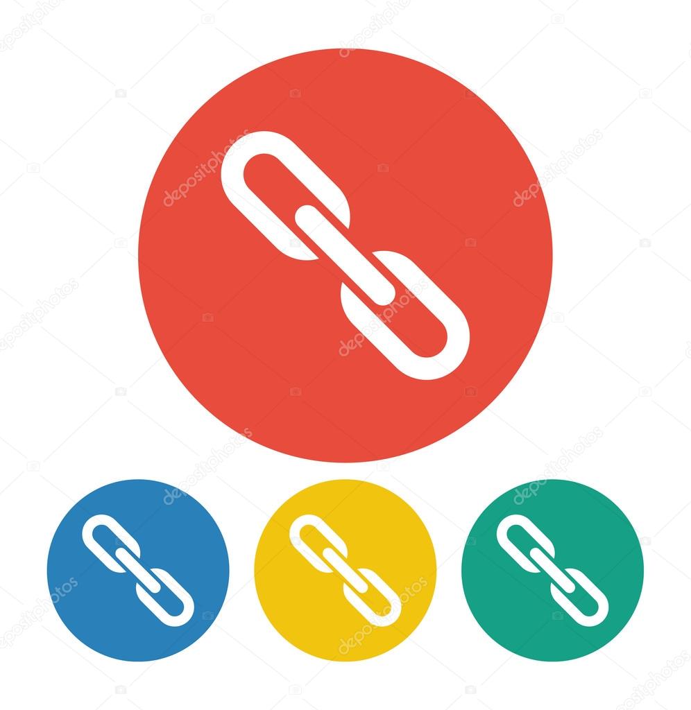 Chain link icon illustration
