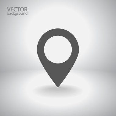 harita işaretçisi düz simgesi